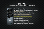 Metal Trading Card Game Template, a Decorative Illustration by Heavtryq Design (Thumbnail 3 of 5)
