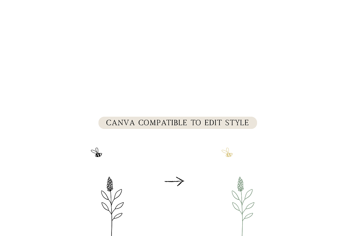Farm Flora Line Illustration Pack, an Illustration by TeeshTurner (Photo 3 of 4)