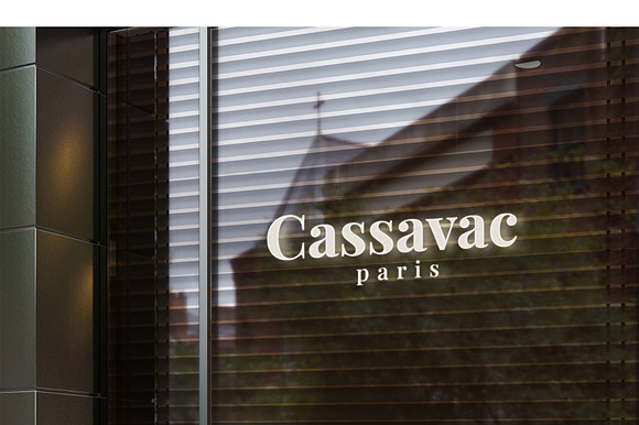 Realistic Glass Window Logo Mockup preview 3
