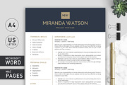 Resume Template | CV Template, a Resume Template by Klamp Studio (Thumbnail 2 of 12)