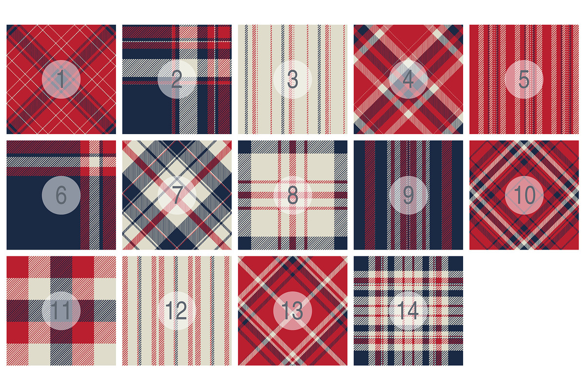 #51 Shirt Plaid Patterns EPS + JPG, a Pattern Graphic by Plaid4You (Photo 2 of 9)