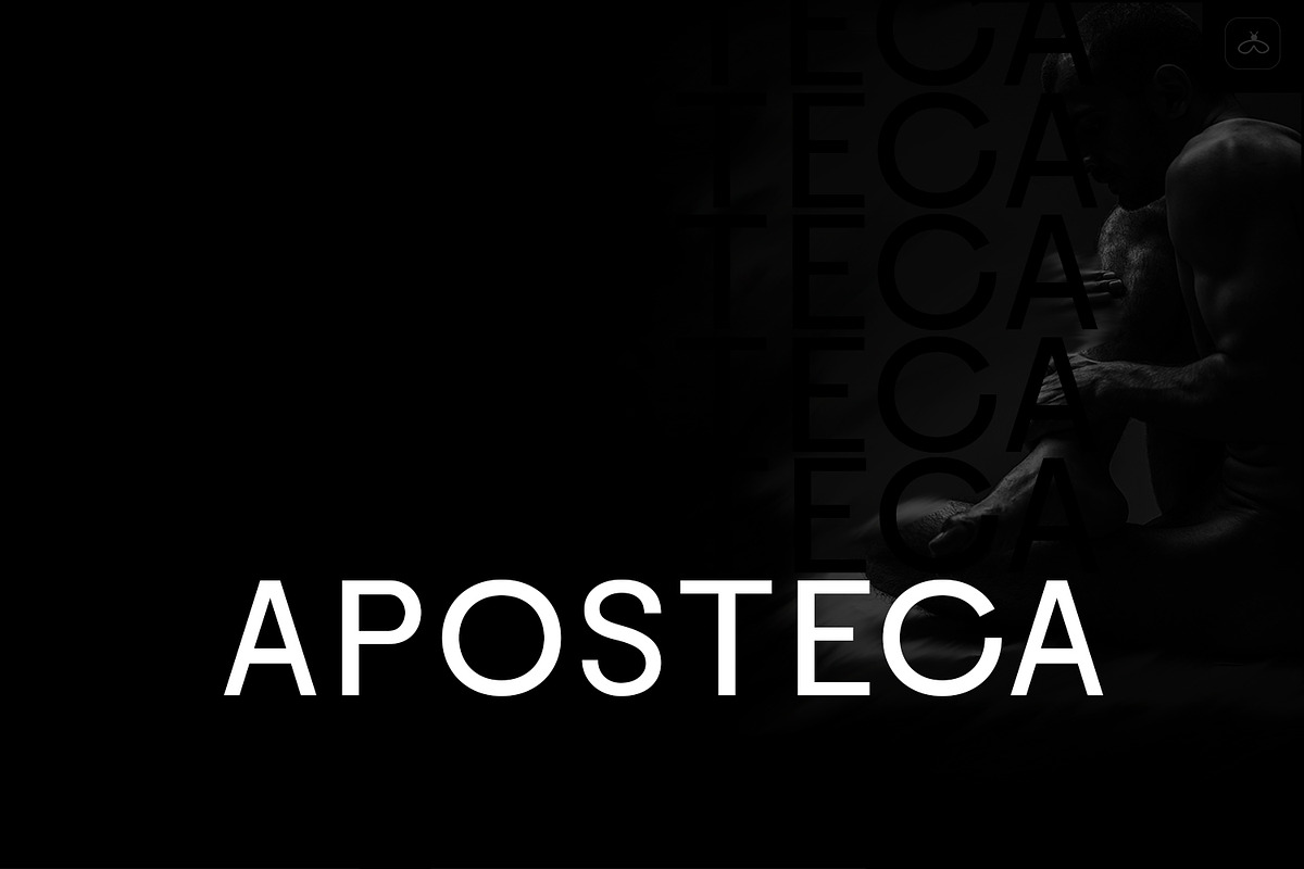 Aposteca Font, a Sans Serif Font by Design Stag (Photo 1 of 4)