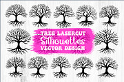 Laser Cut Tree Silhouettes Bundle, a Graphic by BIPLOB EXPERT (Thumbnail 1 of 11)