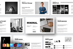 Minimal PowerPoint Template, a Presentation Template by Blackcloud_Creations