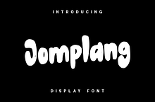 Jomplang - Display Font