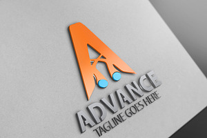 Advance Letter A Logo4, a Branding & Logo Template by Josuf Media