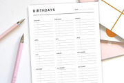 Canva Birthday Planner, a Stationery Template by DesignDevisers (Thumbnail 5 of 9)