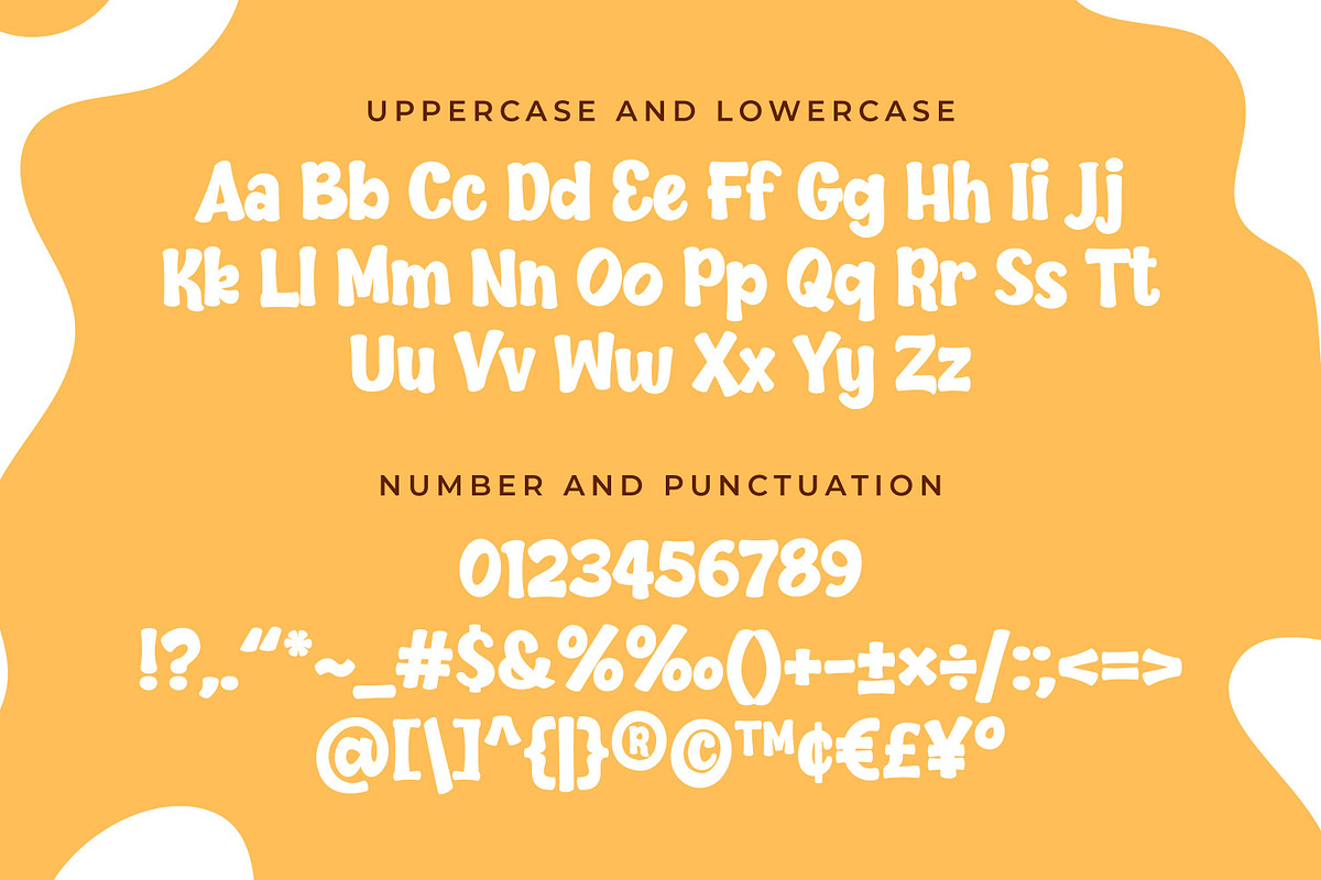 Juicy Milk - Fun Bouncy Font, a Font by Gumrega Studio (Photo 6 of 7)
