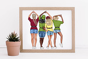 Alpha Gamma Delta Clipart Sorority, a Person Illustration by Elenbushe (Thumbnail 6 of 6)
