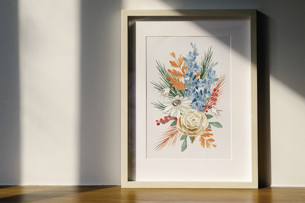 Shimmering Winter Wildflowers, a Seasonal Illustration by Catch the Dream Art (Photo 2 of 14)
