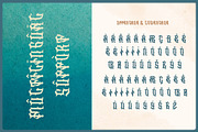 Swarotty - Modern Blackletter Font, a Blackletter Font by Dhabee (Thumbnail 5 of 15)