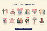 Vintage Pastel Couples Collage, an Object Graphic by Jakayla Digital Co (Thumbnail 2 of 13)