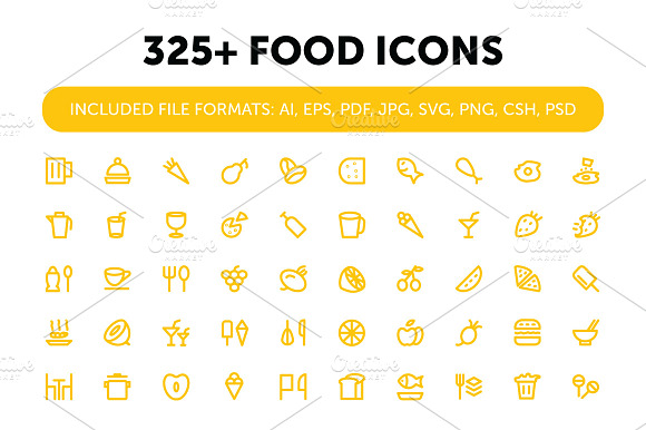 325 Food Icons