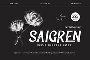 Saigren - Serif Display Font, a Serif Font by twinstd (Thumbnail 1 of 10)