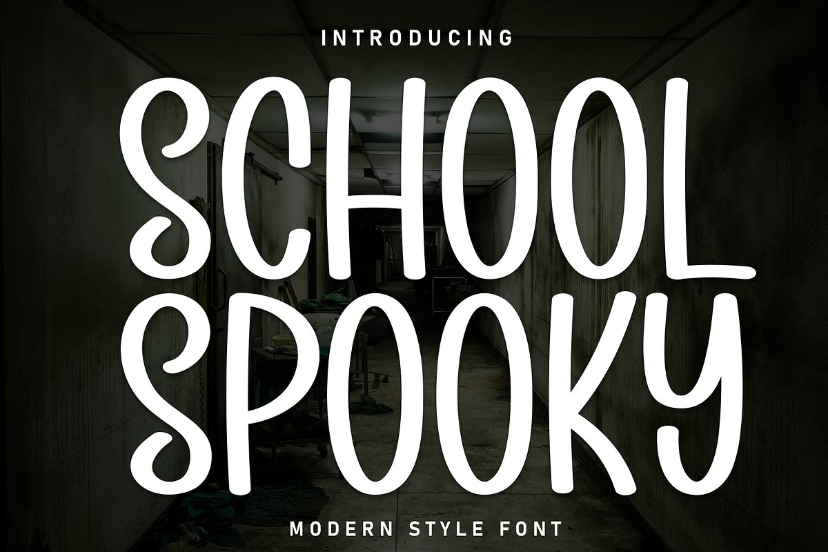 School Spooky | Script Font, a Script Font by Scratchones (Photo 1 of 8)