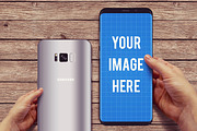 Samsung Galaxy S8 Mockup, an Android Mockup by Tzochko (Thumbnail 10 of 11)