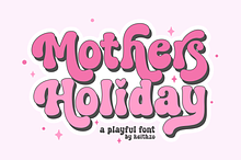 Mother's Holiday - Playful RetroFont