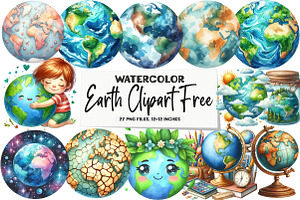 Earth Clipart PNG Free, an Illustration by DreamArtGraphic