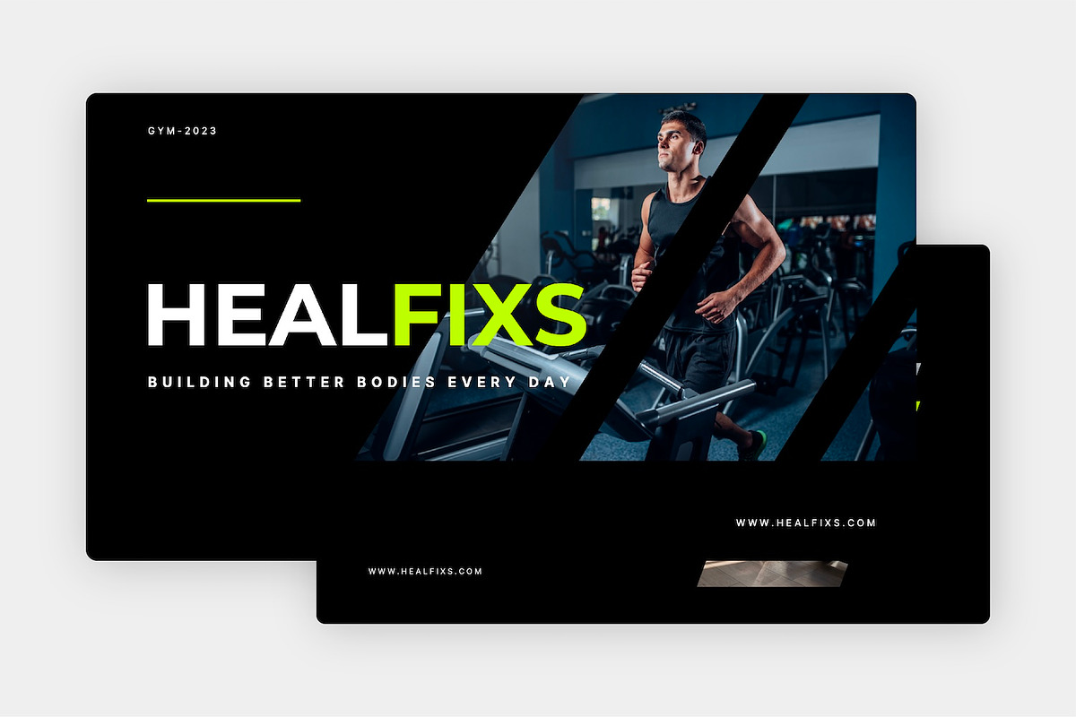 Healfixs Gym PPTX Presentation, a Presentation Template by Kren Studio (Photo 3 of 8)
