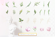 Peonies & Gold light watercolor set, an Object Graphic by Integrity_store (Thumbnail 7 of 8)