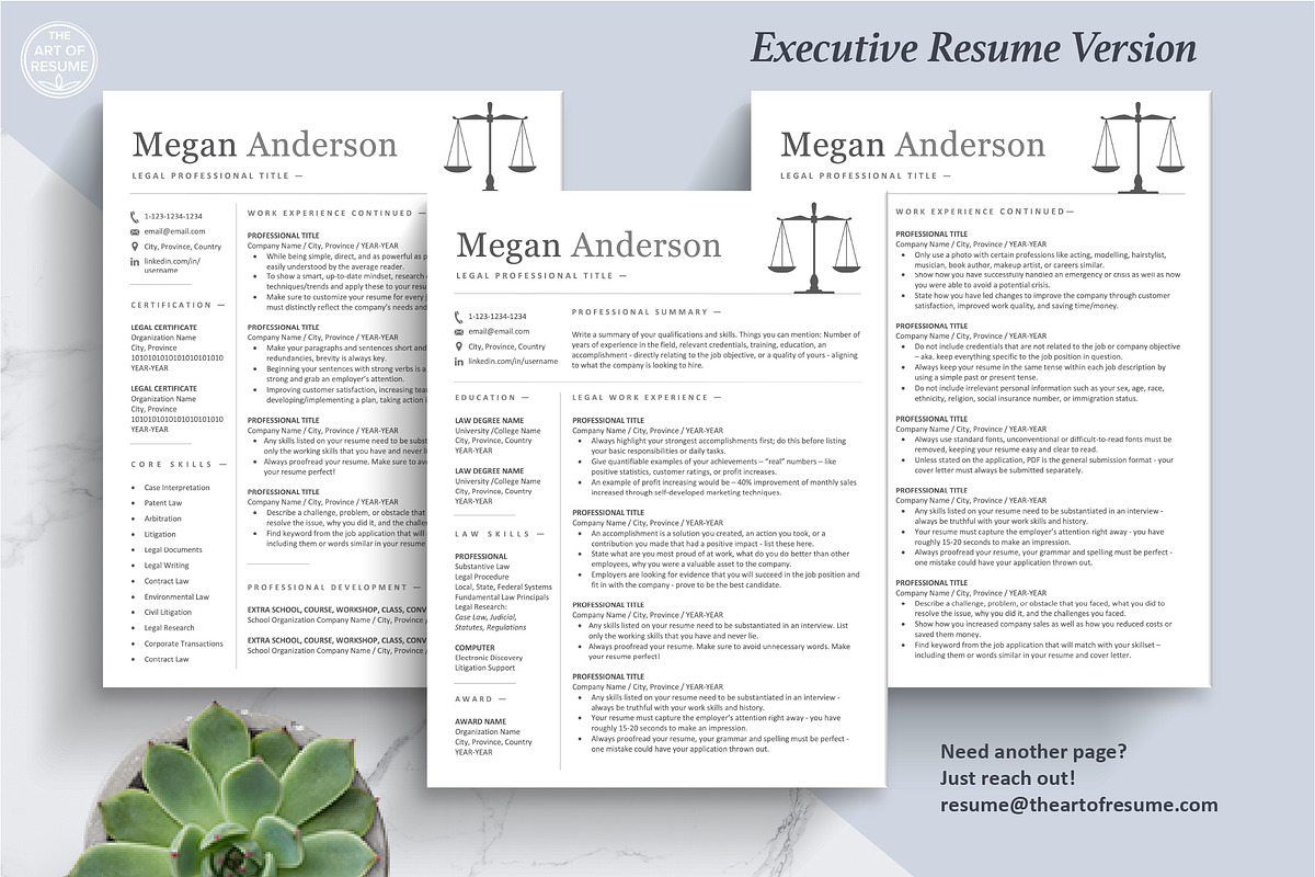 Legal Resume | Lawyer, Law Clerk CV, a Resume Template by The Art of Resume (Photo 5 of 8)