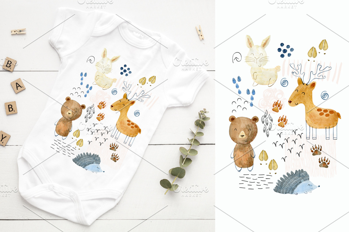 70% off. Bundle. Woodland animals., an Animal Illustration by TaPilipa (Photo 29 of 38)