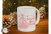 Pink Girly Xmas Sublimation Clipart, a Graphic by FatCat_Design (Thumbnail 7 of 7)