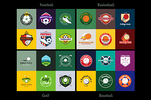 24 Vector Sport Logo Templates