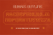 GUBAM - Bold Retro Vintage Font, a Sans Serif Font by Rightwheels (Thumbnail 4 of 11)