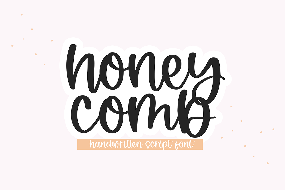 Honeycomb | Handwritten Script Font, a Script Font by KA Designs (Photo 1 of 10)