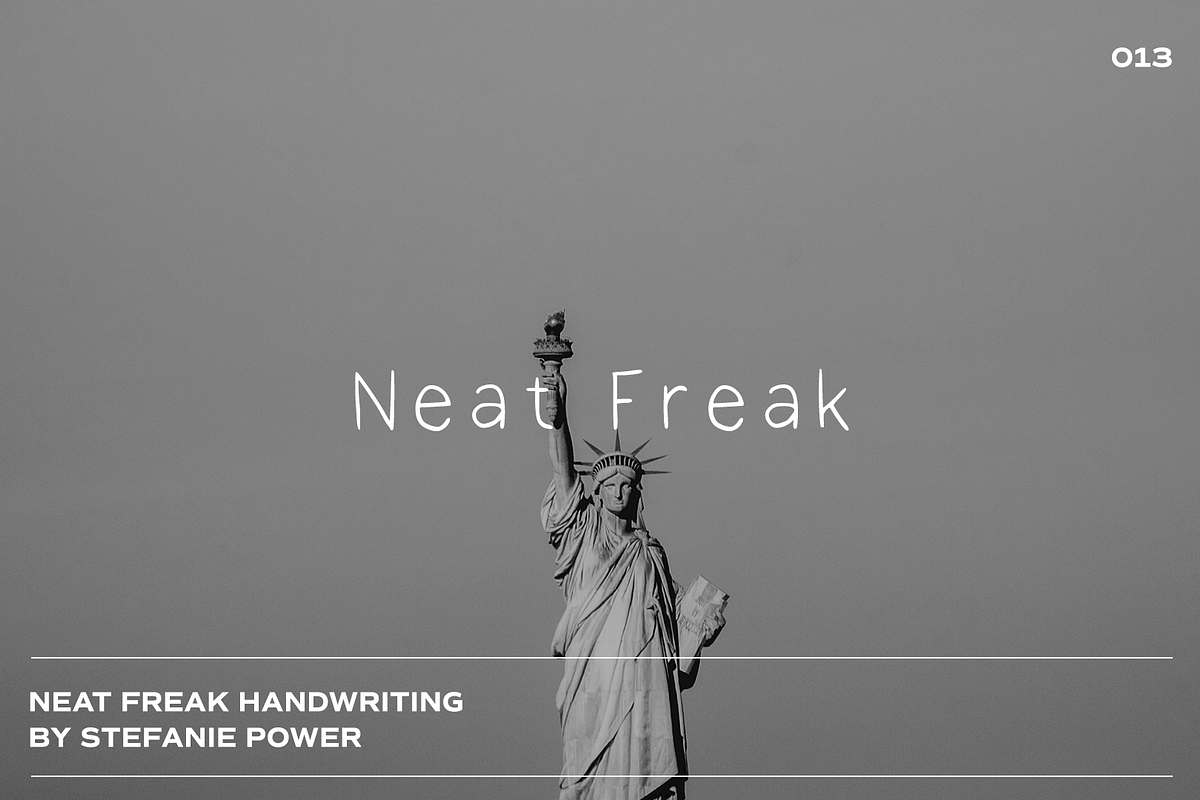 Neat Freak Handwriting | Font, a Script Font by Stefanie Madison (Photo 1 of 2)
