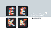 Optical Hologram Letters Overlays, a Symbol Font by PhotoSpirit (Thumbnail 2 of 8)