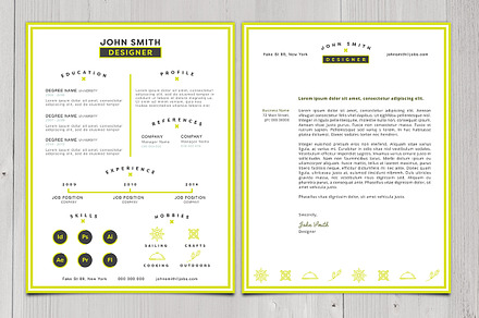CV and Cover letter, a Card Template by wavebreak