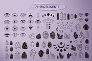 Crystals and Evil Eye illustrations, a Background Graphic by illustrator_natalie (Thumbnail 4 of 11)