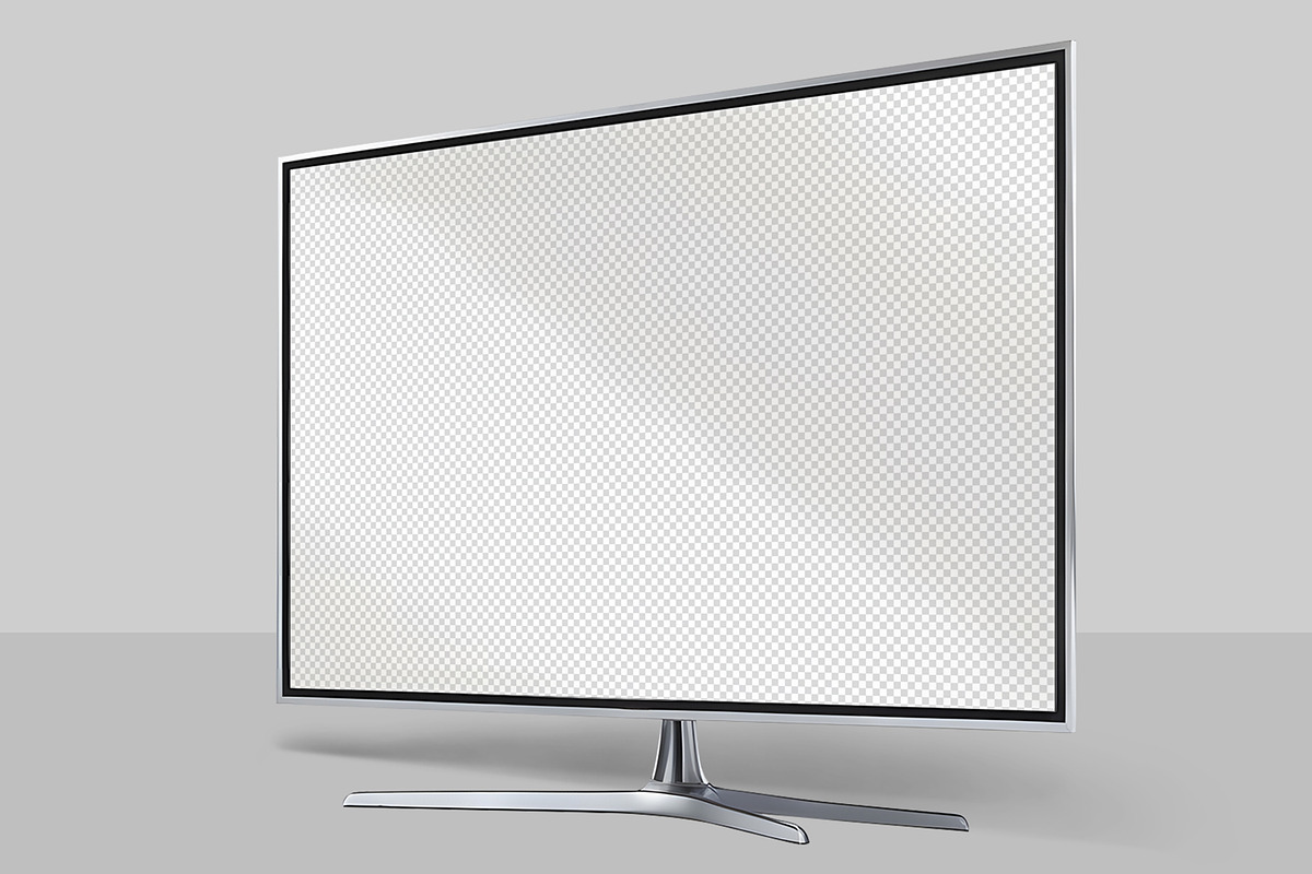 Smart TV Screen Mockup Layout, a Household Mockup by CreativeShaper (Photo 2 of 2)