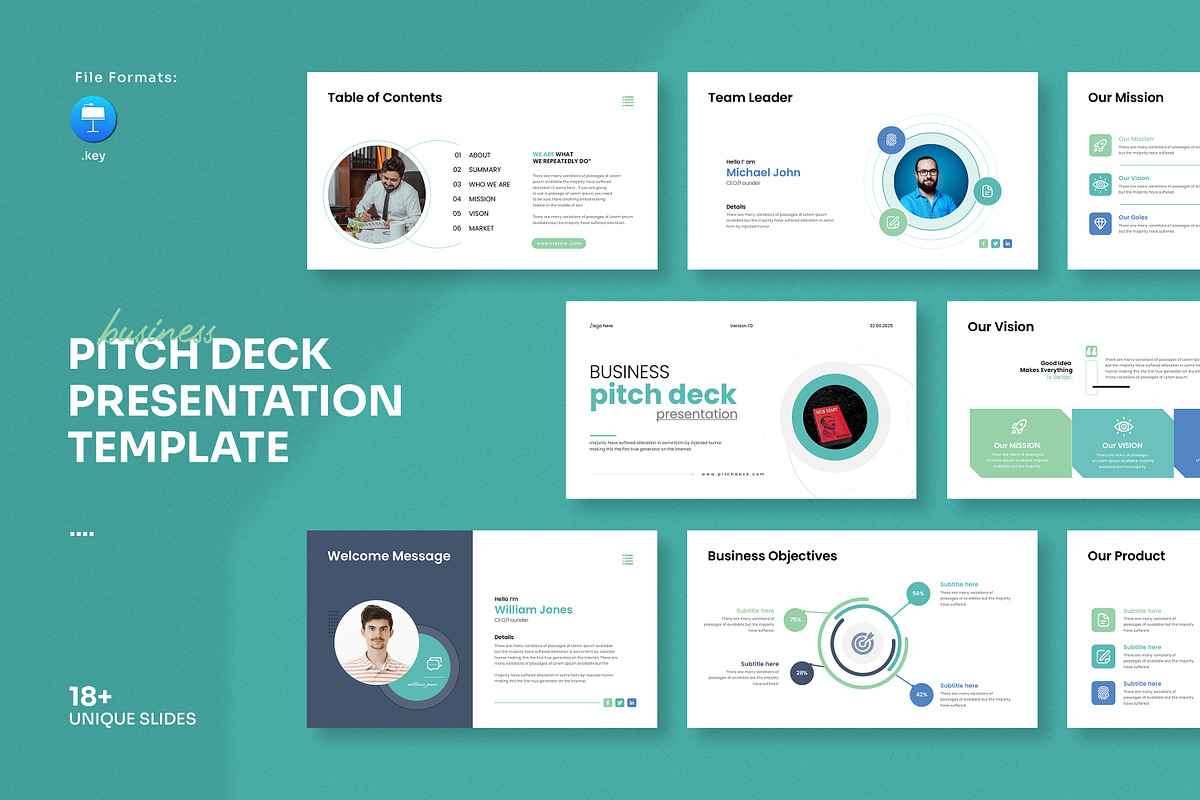 Business Pitch-Deck Keynote Template preview 7