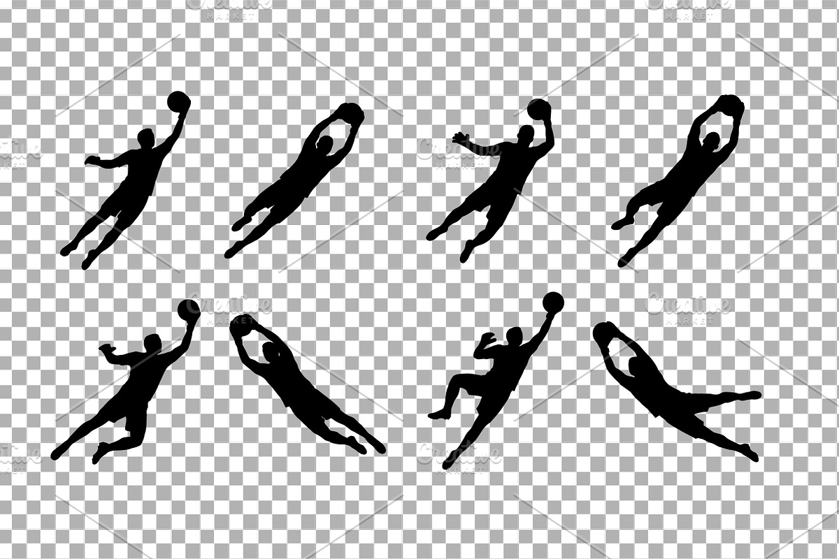 Soccer Goalkeeper Silhouette Vector, an Object Graphic by Artonix (Photo 3 of 3)