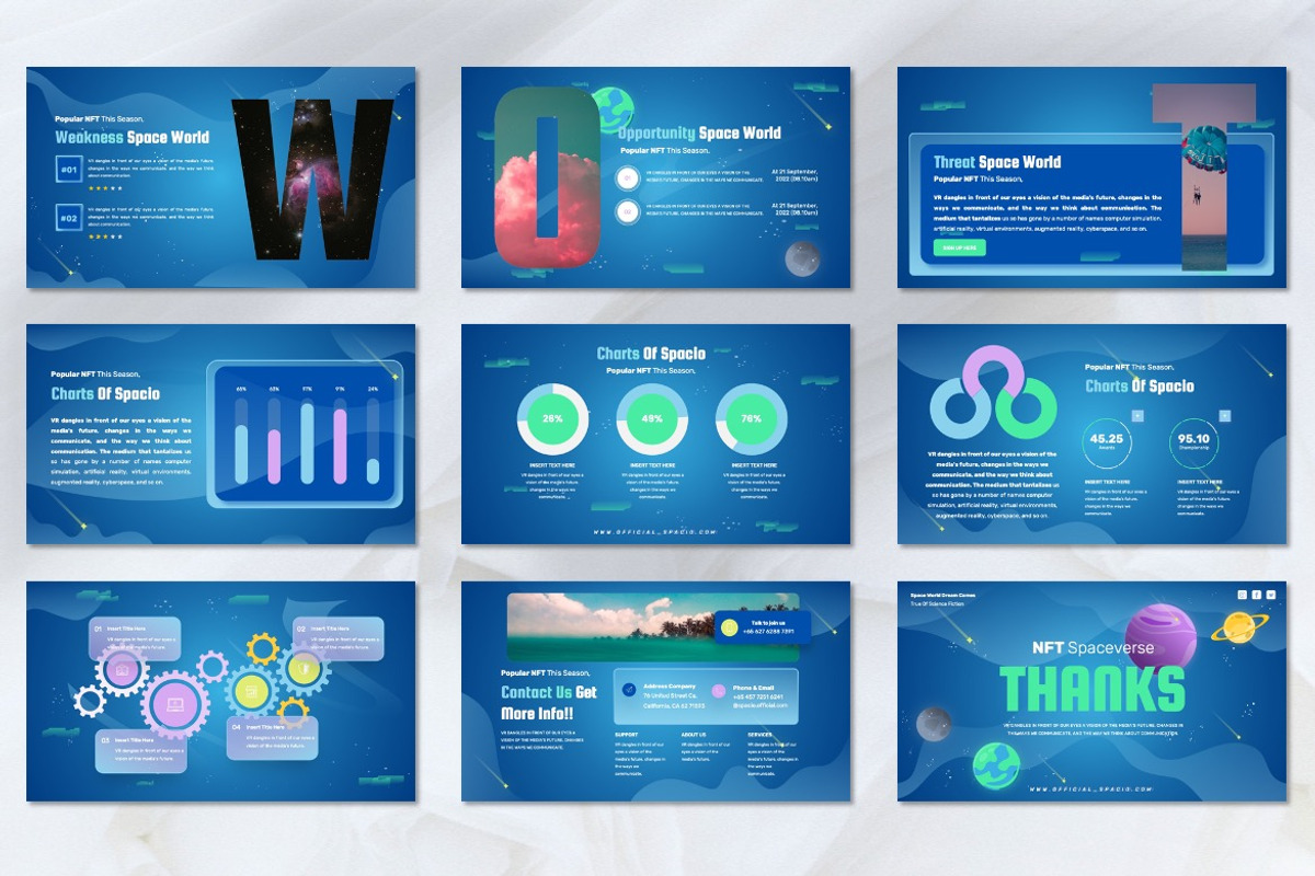Spacio - NFT Spaces Powerpoint, a Presentation Template by Dhabee (Photo 8 of 8)