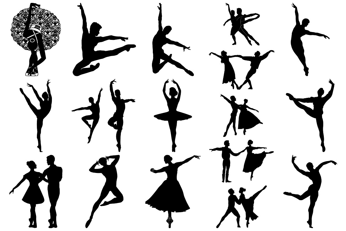 Ballet Silhouettes AI EPS PNG, an Education Illustration by FrankiesDaughtersDesign (Photo 3 of 5)