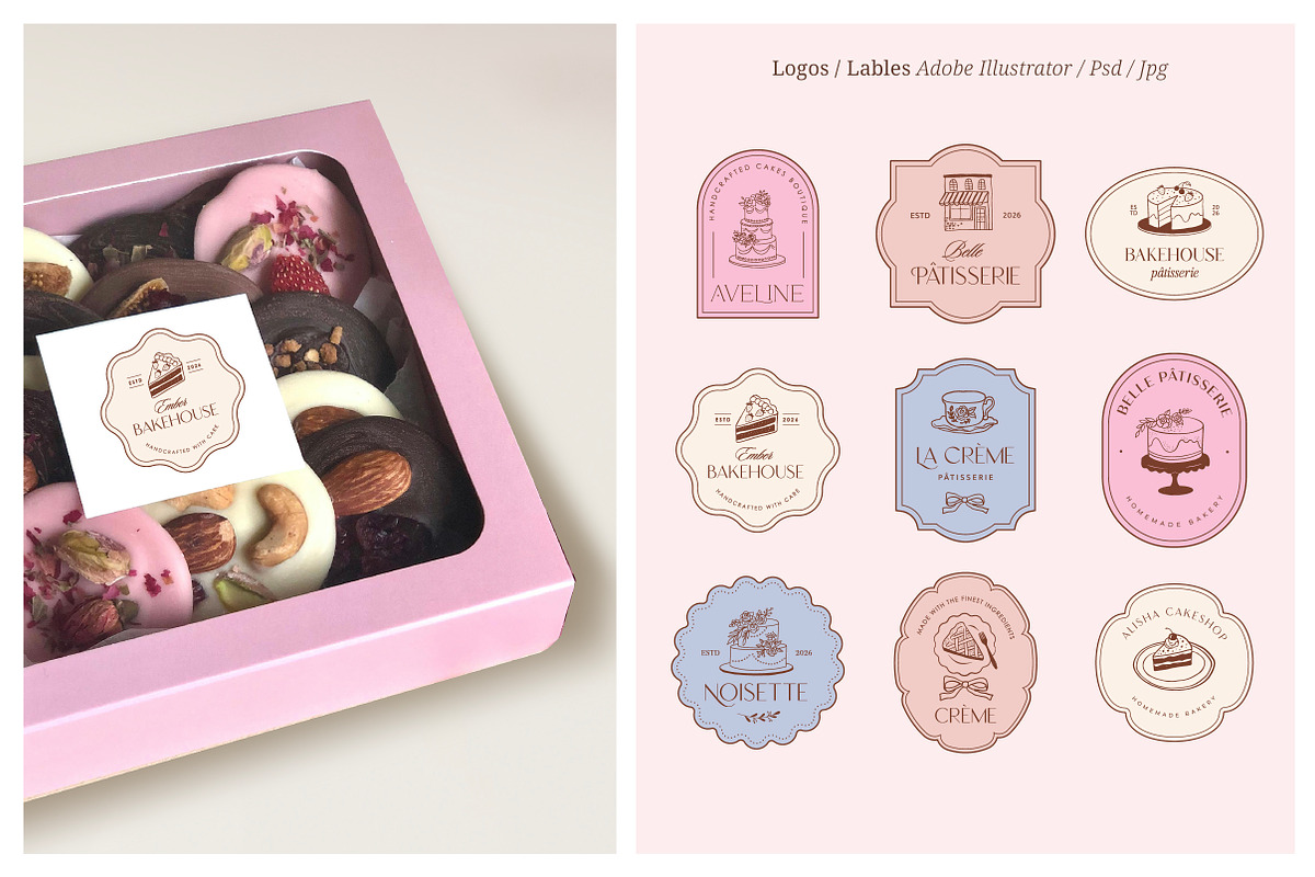 Sweet Bakery, Hand Drawn Collection, a Food Illustration by Marish (Photo 11 of 13)