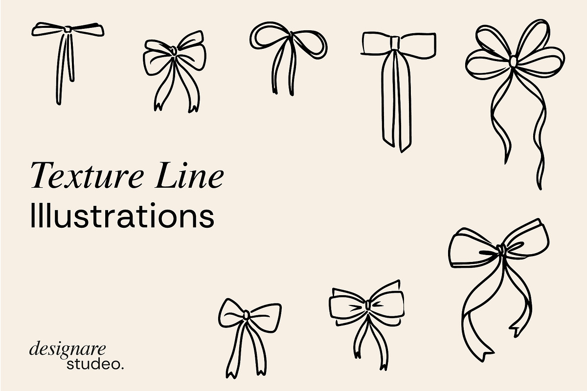 Coquette Ribbons Illustration, a Decorative Illustration by ginni illustrations (Photo 4 of 5)