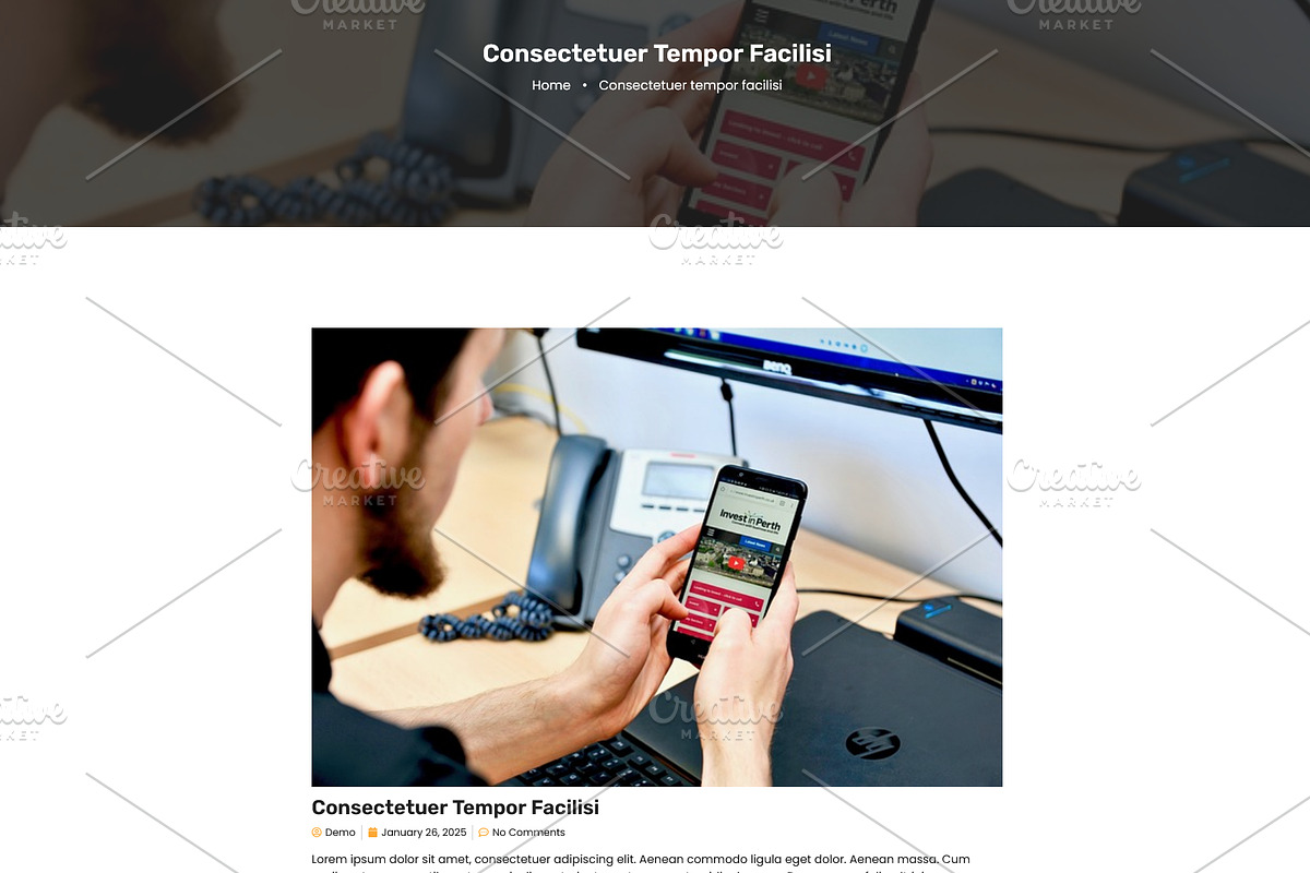 Creative Agency & Portfolio Template, a WordPress Template by HasnainDEV (Photo 6 of 7)