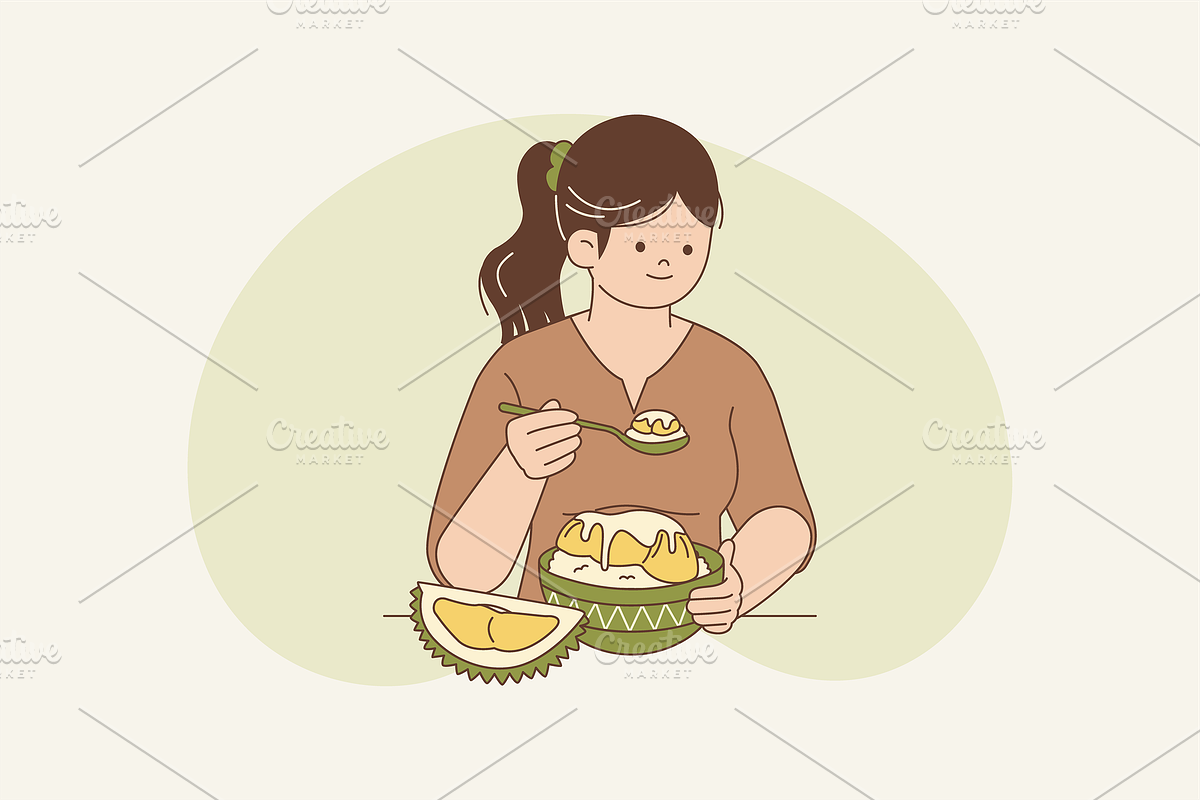 Durian Wonders Illustration, an Object Graphic by Jump Studio (Photo 5 of 12)
