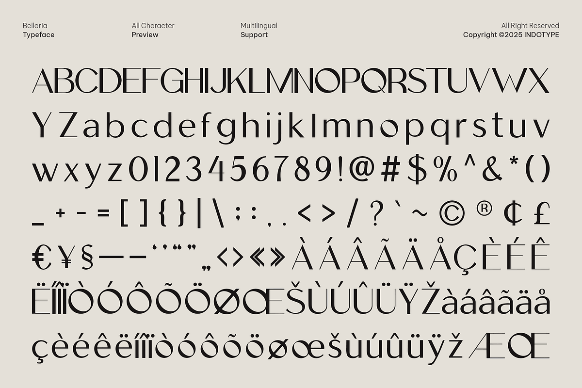 Belloria - Elegant Sans-Serif Family, a Sans Serif Font by Indotype Foundry (Photo 4 of 10)