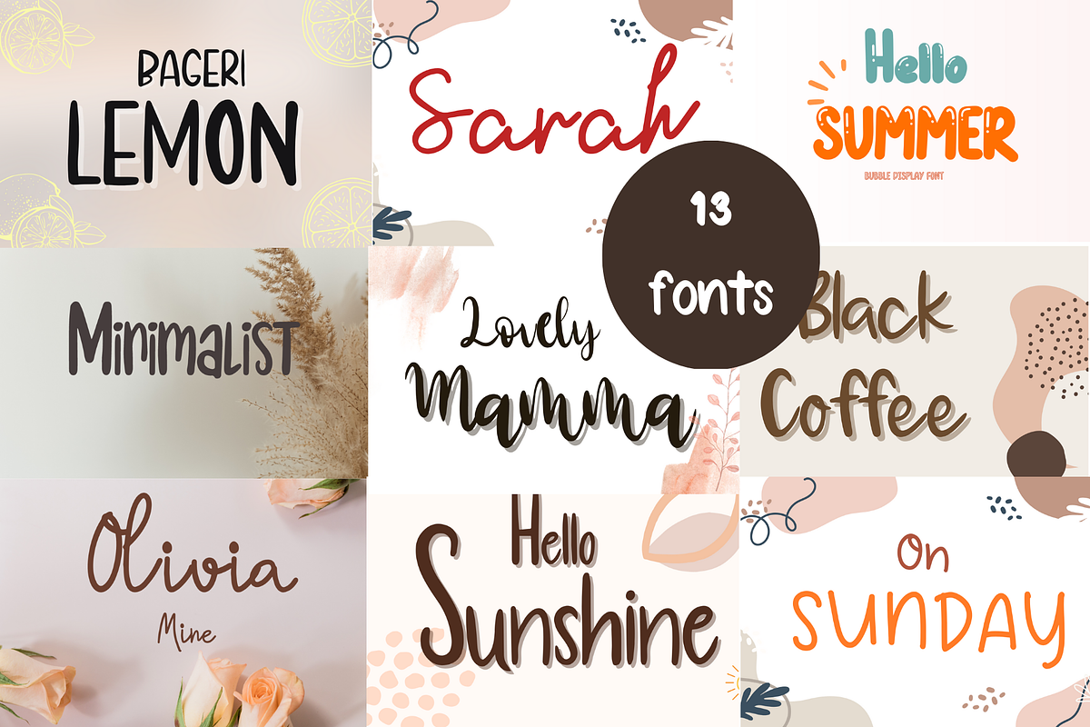 Hanwriting Bundle fonts, a Handwritten Font by nongnuchpolyiam1 (Photo 1 of 5)