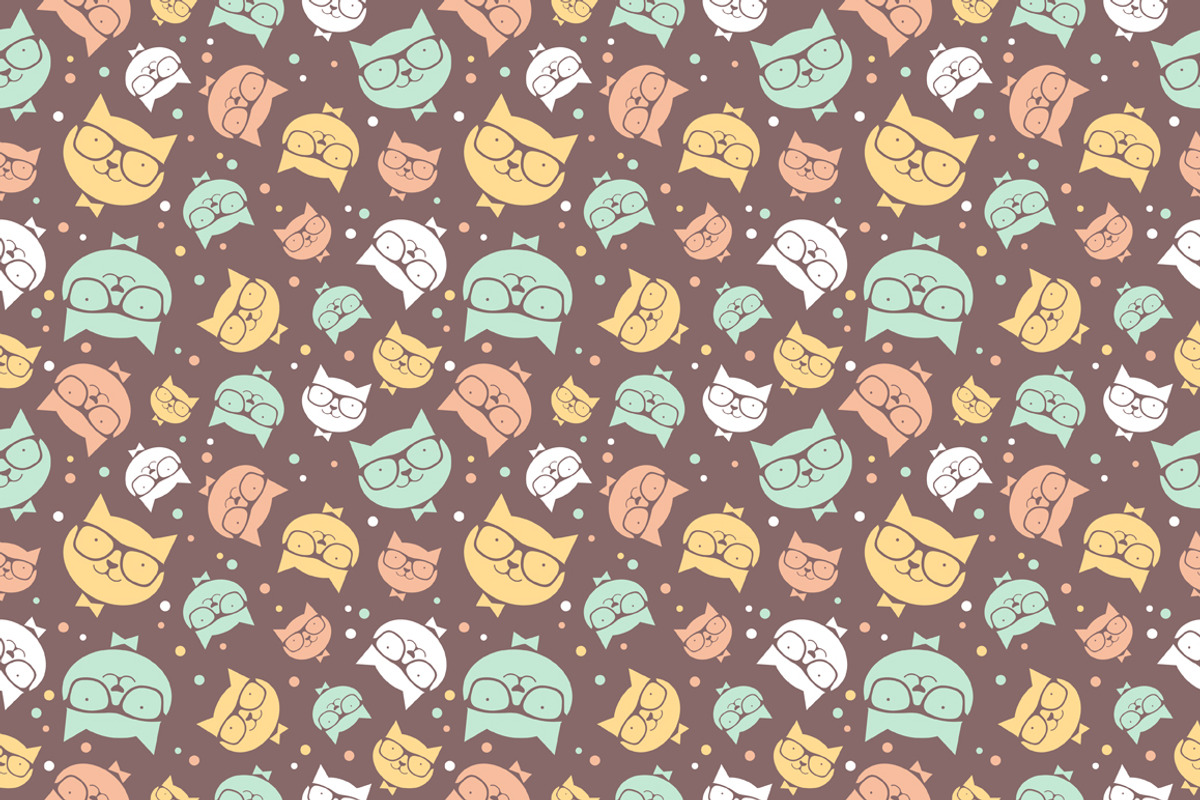Cats pattern, a Pattern Graphic by Goodbye, Sailor (Photo 2 of 5)