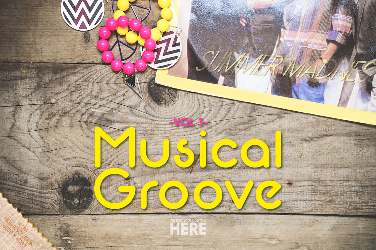 Musical Groove Header/Hero -vol 1-, a Product Mockup by Mister T (Photo 4 of 6)