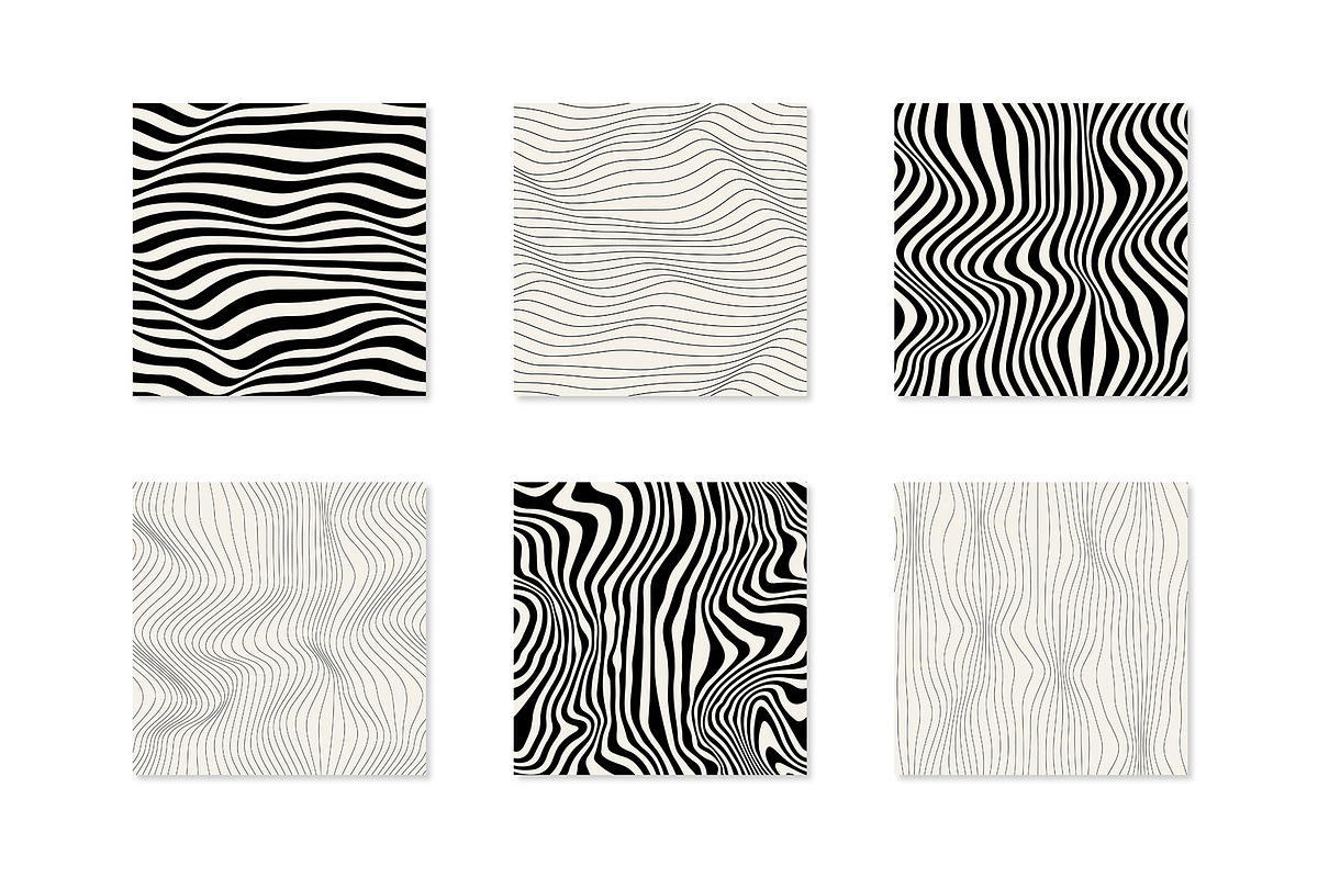 Distorted Seamless Patterns | Vol. 1, a Pattern Graphic by Curly_Pat (Photo 2 of 7)