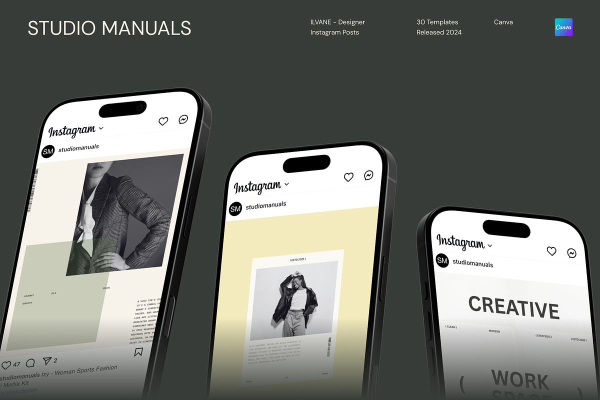 ILVANE – Designer Instagram Posts, a Social Media Template by Studio Manuals (Photo 6 of 8)