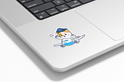 Cute Cat Pilot Riding Airplane Icon, an Animal Illustration by tkzgraphic (Thumbnail 3 of 3)